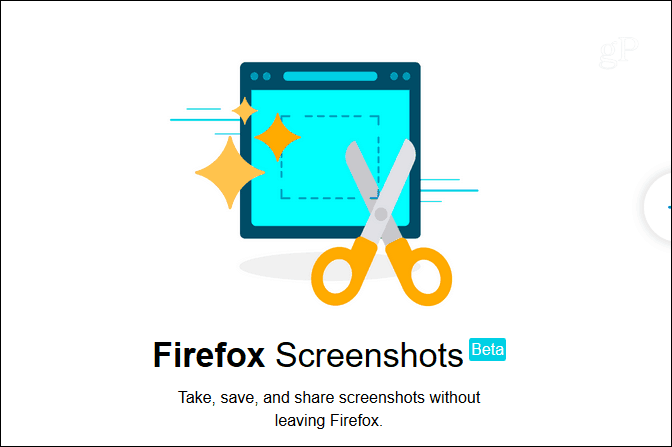 Uue Firefoxi ekraanipiltide funktsiooni lubamine ja kasutamine