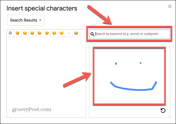 google docs joonistab emotikone