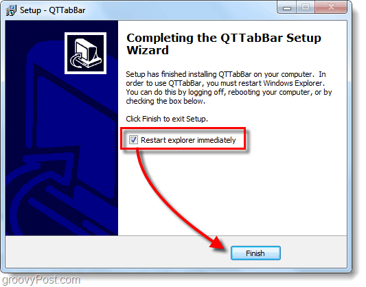 Lisage vahekaardiga sirvimine Windows Explorerisse Windows 7-s koos QT TabBar-iga