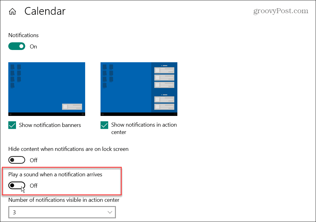 Lülitage Windowsis rakenduse märguandehelid välja