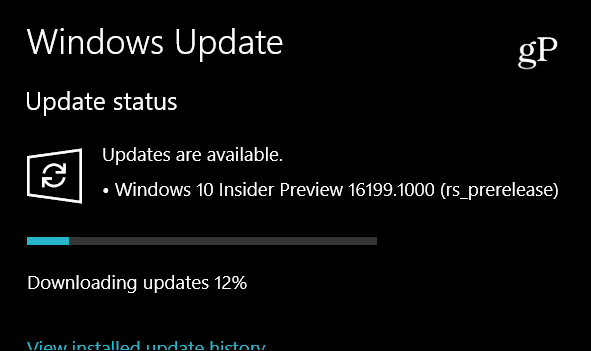 Microsoft saadab Windows 10 Insider Preview 16199, sisaldab uusi funktsioone