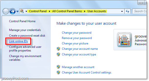 kuidas siduda veebis ID-sid Windows 7-s