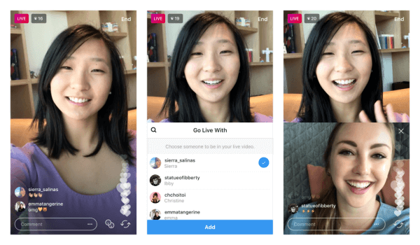 Instagram testib võimalust jagada reaalajas videoülekannet teise kasutajaga.
