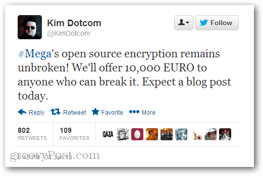 Kim Dotcom pakub esimesele häkkerile 10 000 euro suurust preemiat, mis murdis läbi Mega turvalisuse
