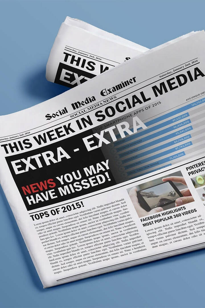sotsiaalmeedia kontrollija iganädalased uudised 2. jaanuar 2016