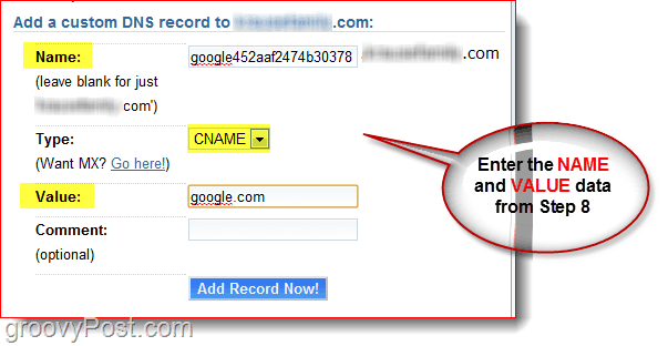 Hallake oma domeeni DNS-i aadressil Dreamhost.com CNAME