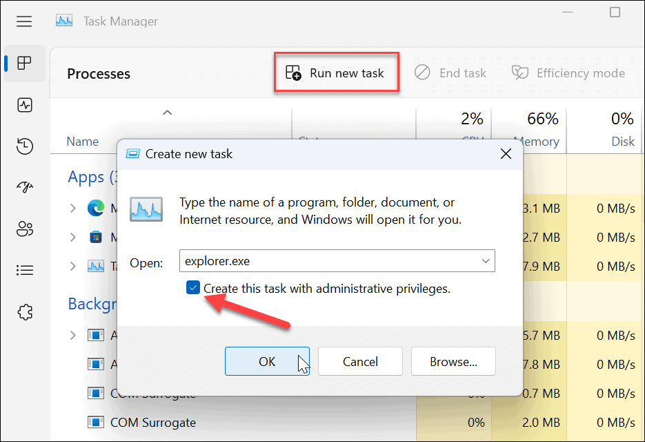 käivitage administraatorina Windows 11 failiuurija