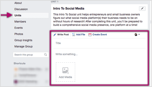 Kuidas kasutada sisu korrastamiseks Facebooki grupiüksusi: sotsiaalmeedia eksamineerija