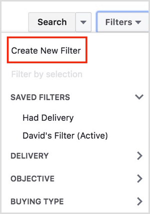 facebooki reklaamihaldur loob uue filtri