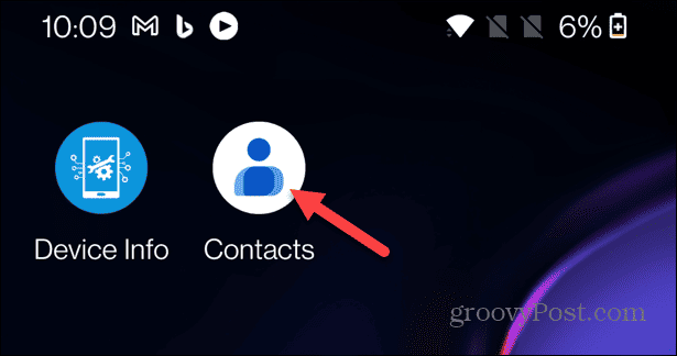 Lisage Androidi avakuvale kontaktid