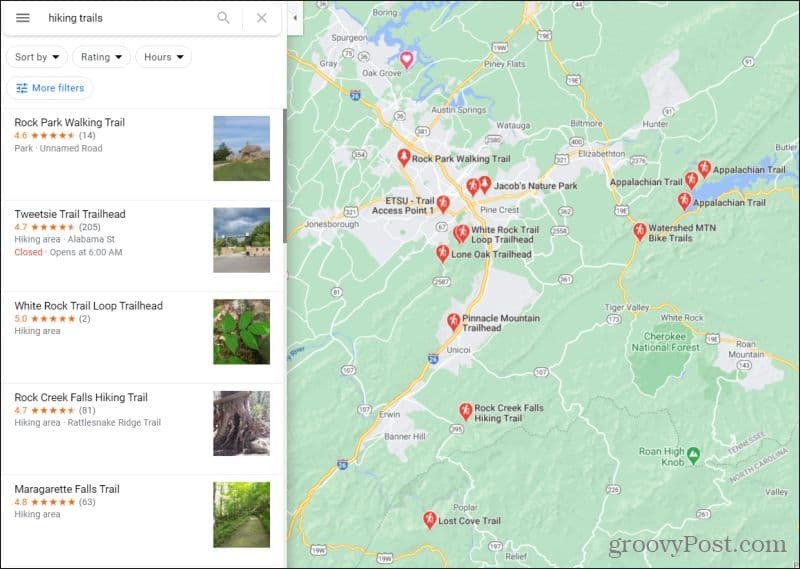 google maps matkarajad