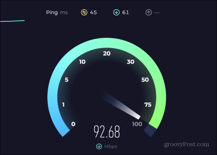 Speedtest Interneti-kiiruse määramiseks