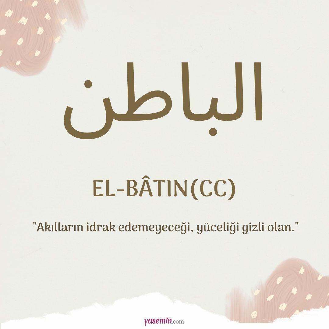 Mida tähendab al-Batin (c.c)?