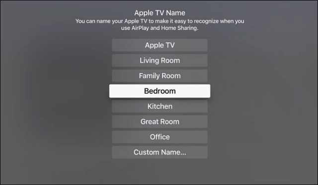 Nimetage Apple TV ümber