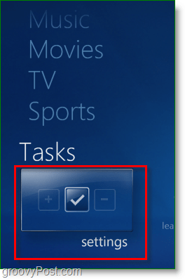 Windows 7 Media Center - klõpsake ülesandeid> <noscript> <img style =