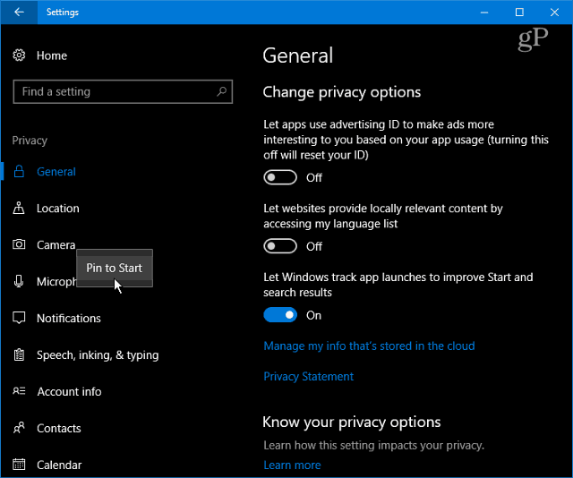 Windows 10 seaded