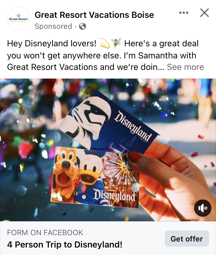 facebook-reklaami näide