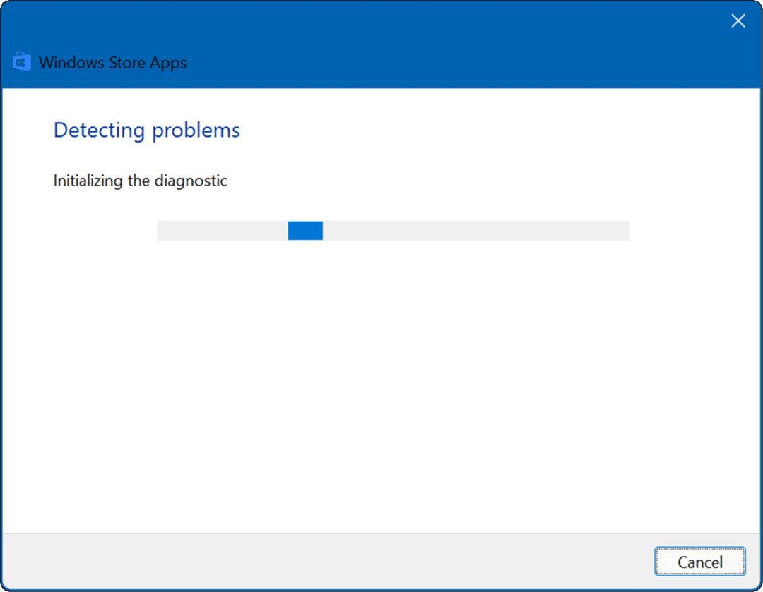 Windows Store'i rakenduste diagnostika