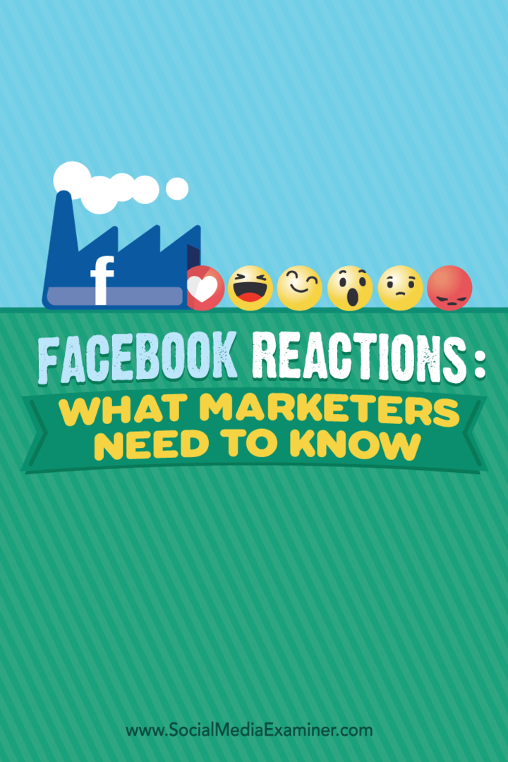 Facebooki reaktsioonid: mida turundajad peavad teadma: sotsiaalmeedia eksamineerija