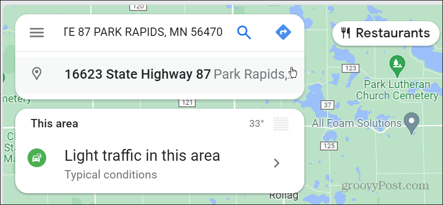 otsi google mapsist