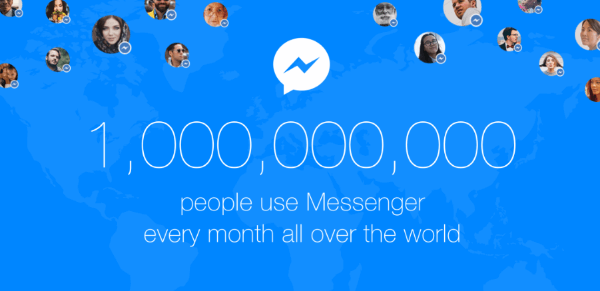 facebook messenger üks miljard kasutajat