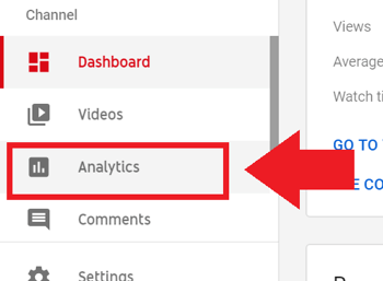 Sotsiaalmeedia turundusstrateegia; YouTube Analyticsile juurdepääsu saamiseks 2. sammu ekraanipilt.