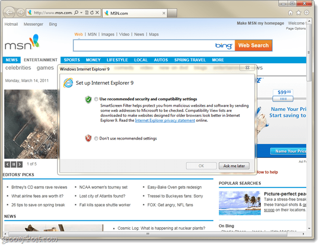 Internet Explorer 9 finaal, nüüd saadaval