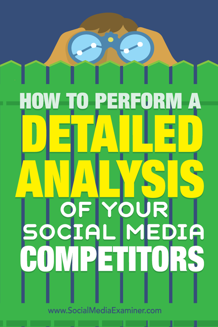 Kuidas teha oma sotsiaalmeedia konkurentide üksikasjalikku analüüsi: sotsiaalmeedia eksamineerija