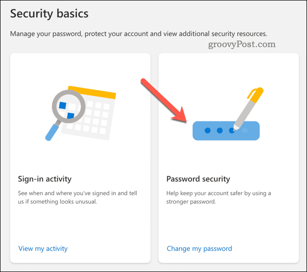 Muutke oma Microsofti konto parooli turvalisust