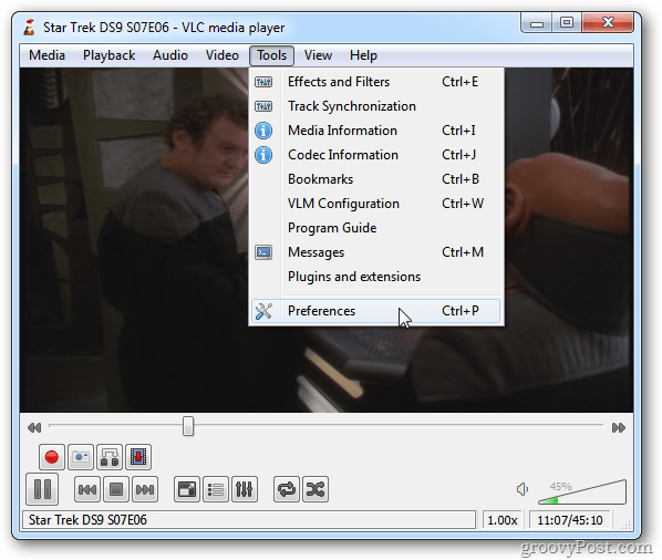 VLC eelistused
