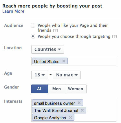 facebooki reklaami sihtimine