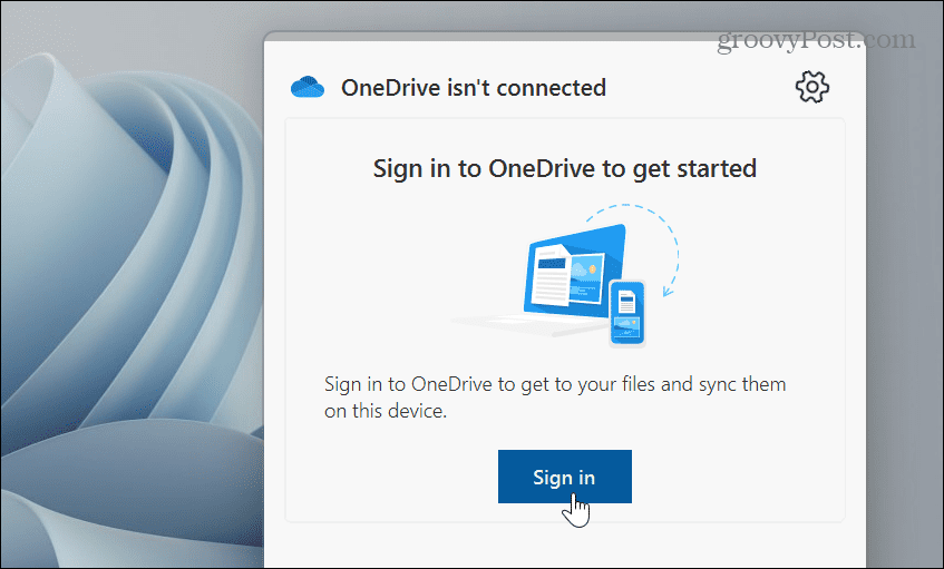 Keelake OneDrive opsüsteemis Windows 11