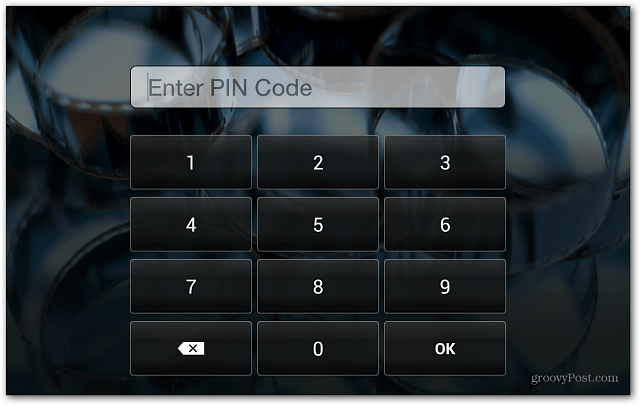 Kindle Fire HD lukustusekraan Sisestage PIN-kood