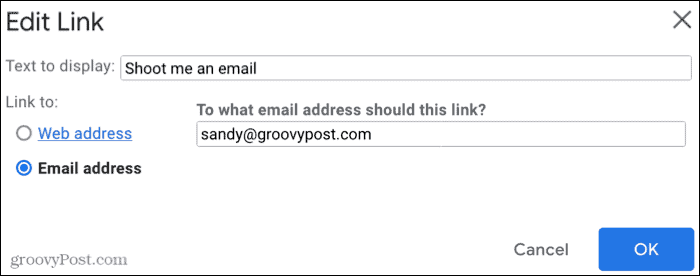 Sisestage e -posti aadress