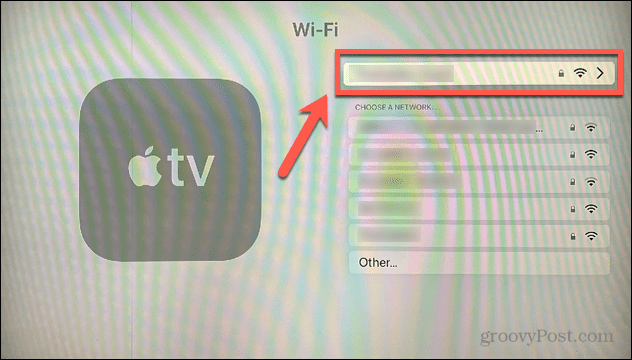 Apple TV wifi-ühendus