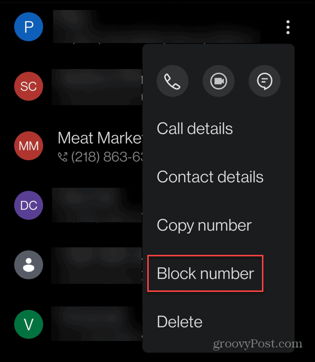 Numbri blokeerimine Androidis