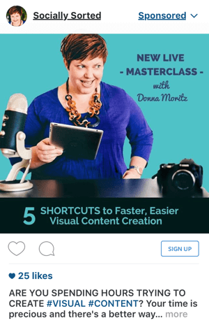 instagrami reklaami näide