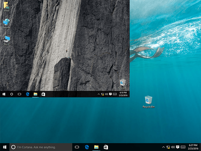 Lõpetage Windows 10 töölauaikoonide asukoha muutmine pärast ekraanivärskendust
