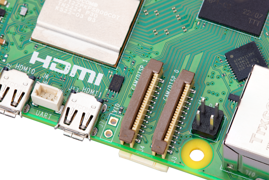Raspberry Pi 5 Mini-HDMI pordid