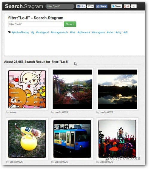 Vaadake veebisaidi abil oma Instagrami fotosid arvutis