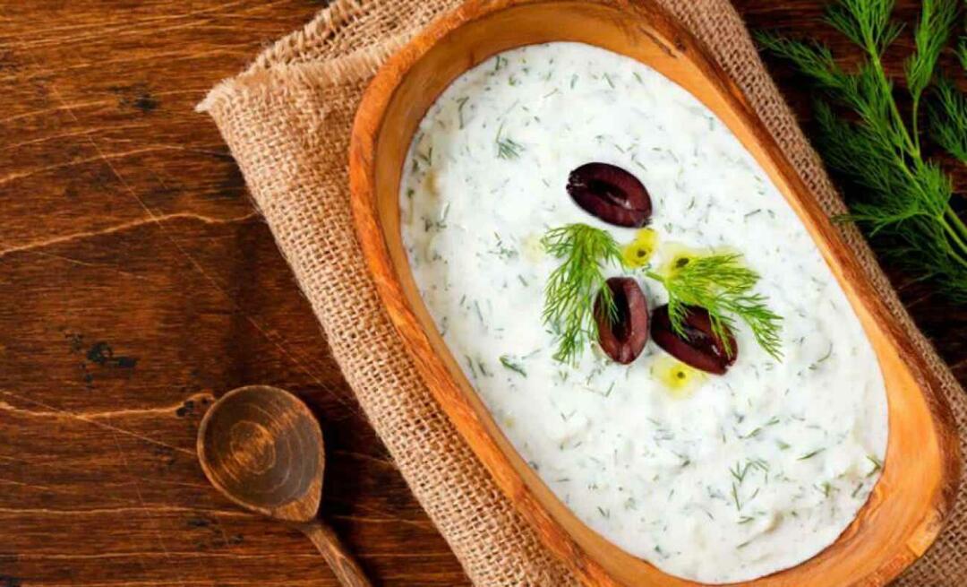 Kuidas teha tilli tzatziki? Värskendava jogurti ja tilli tzatziki retsept