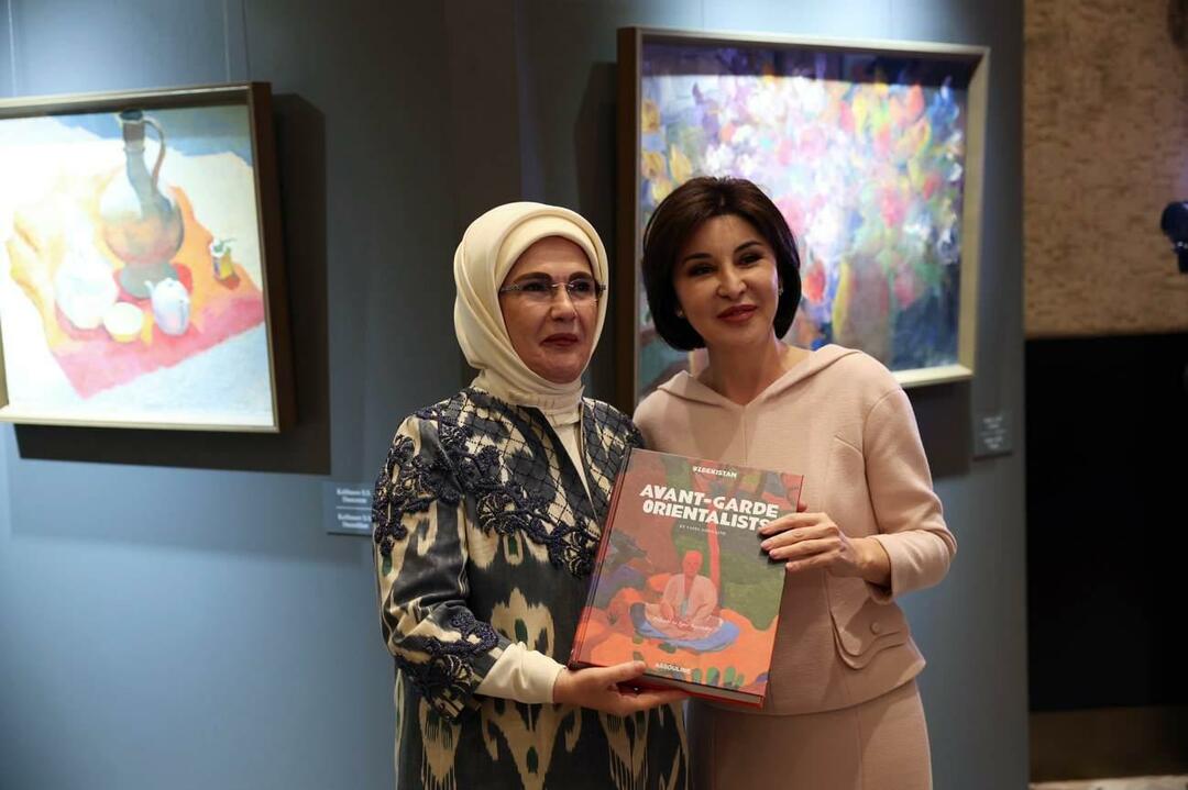 Emine Erdogani visiit Samarkandi! Külastati näitust Usbekistani värvid