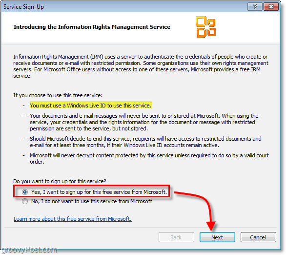 Kuidas kasutada Outlook 2010 ja Microsoft RMS e-kirjade turvamiseks
