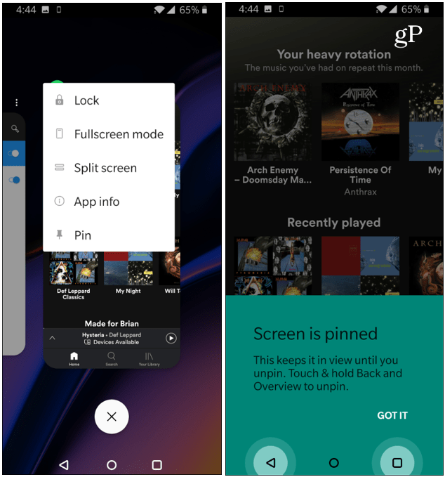 Kinnitage rakendused OnePlus 6T Android