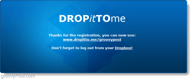 jaga dropboxi üleslaadimise URL-i