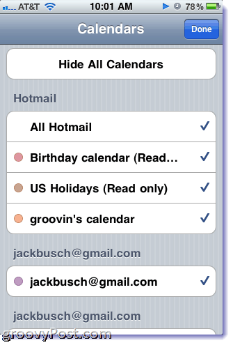 Hotmaili kalender