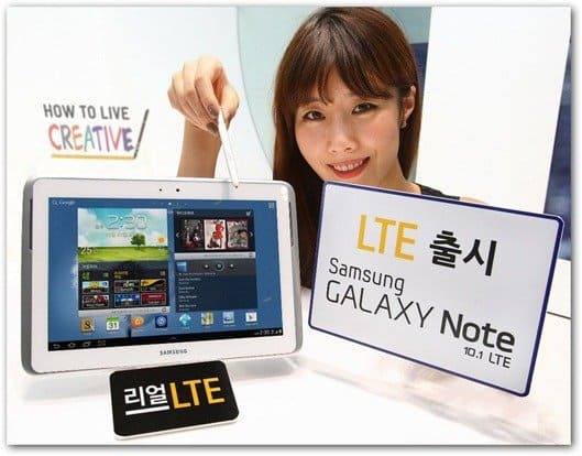 Samsung Galaxy Note 10.1 saab LTE-versiooni, ainult Koreas