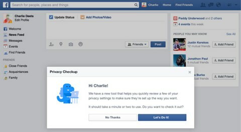 facebooki privaatsuse kontroll