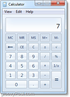 uus Windows 7 kalkulaator