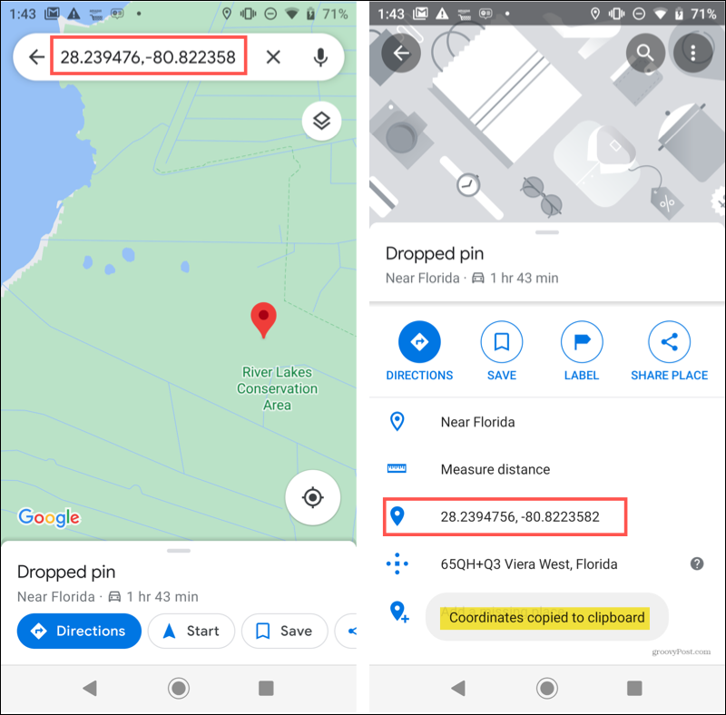 Android kukutas Google Mapsis PIN-koodi